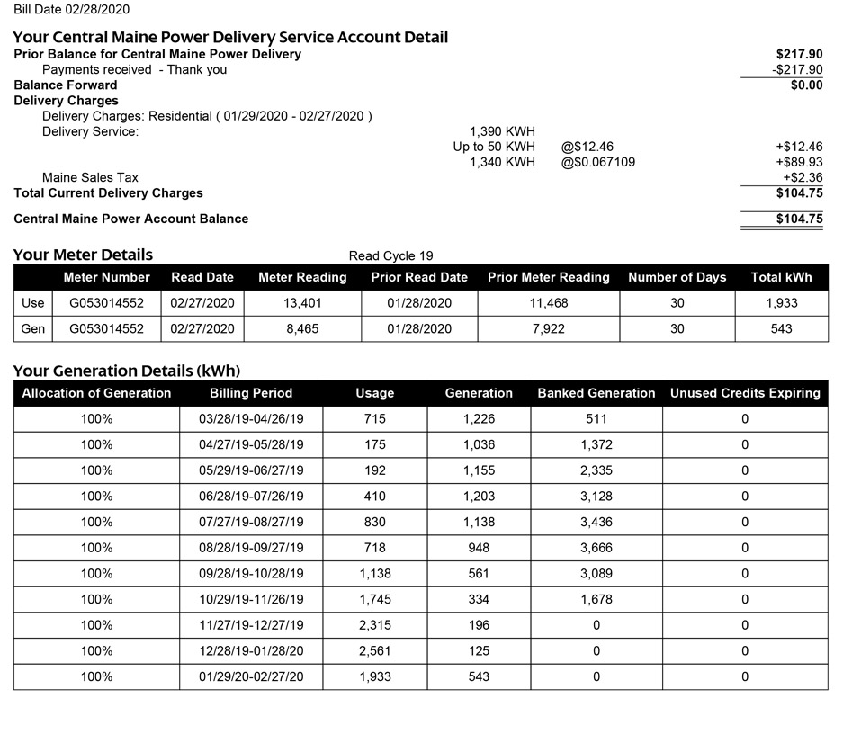 utility bills